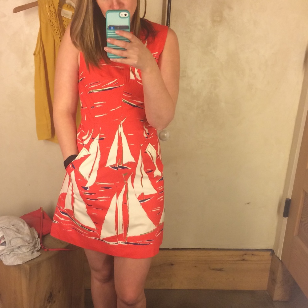 Anthropologie sailboat dress